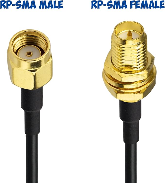 Bingfu WiFi Antenna Extension Cable 2-Pack RP-SMA Male to RP-SMA Female - Image 7