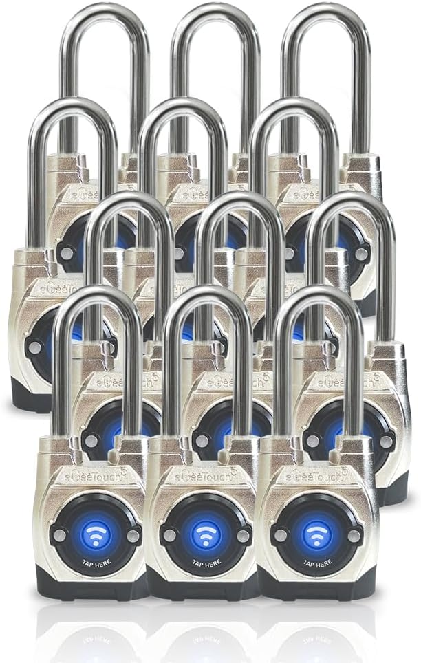 5th GEN Outdoor Smart Padlock – Keyless Bluetooth & NFC Lock, Weatherproof by eGeeTouch