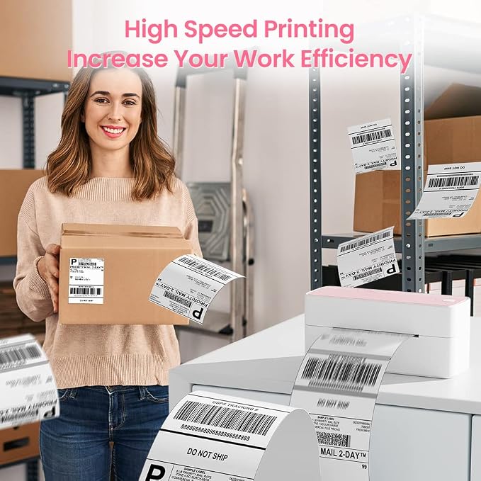 Phomemo Bluetooth Thermal Label Printer, 241BT 4X6 Wireless Shipping Label - Image 6