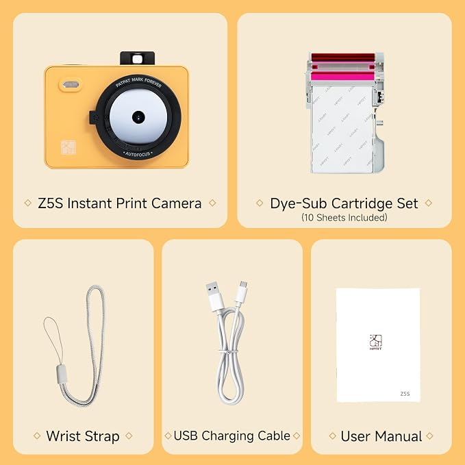 HPRT Z5S Instant Camera & Photo Printer 2-in-1, 3 Pass Dye Sublimation - Image 9