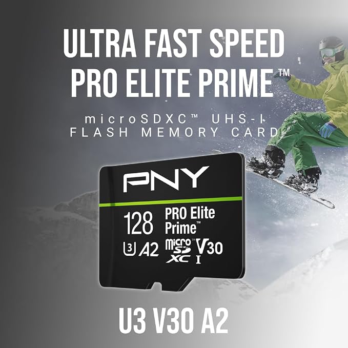 PNY 128GB PRO Elite Prime™ C10 U3 V30 A2 microSDXC Flash Memory Card – - Image 4