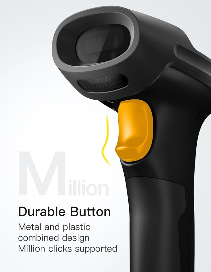 Inateck 2D Barcode Scanner, Wireless Bluetooth QR Code Scanner - Image 7