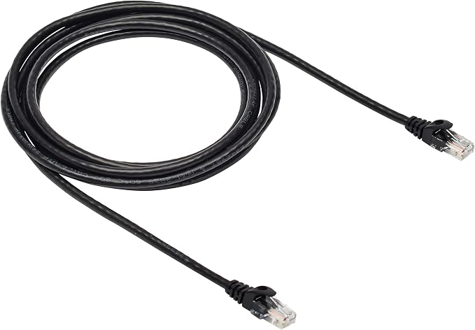 Amazon Basics RJ45 Cat 6 Ethernet Patch Cable, 10Gbps High-Speed, 10 Foot by AmazonBasics