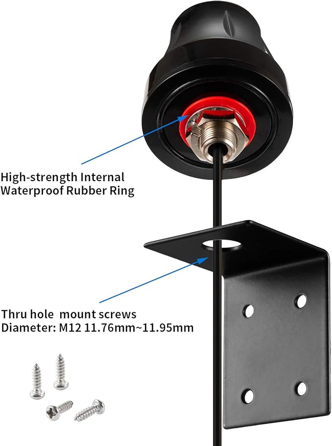 Waterproof Dual Band WiFi 2.4GHz 5GHz 5.8GHz Outdoor 5dBi RP-SMA/SMA Male - Image 3