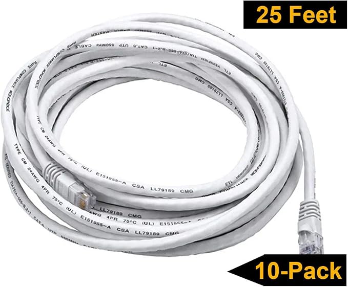 iMBAPrice 25 ' Cat5e Network Ethernet Patch Cable, 10 Pack - Image 7
