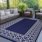 GENIMO Outdoor Rug, Waterproof Plastic Rugs by GENIMO