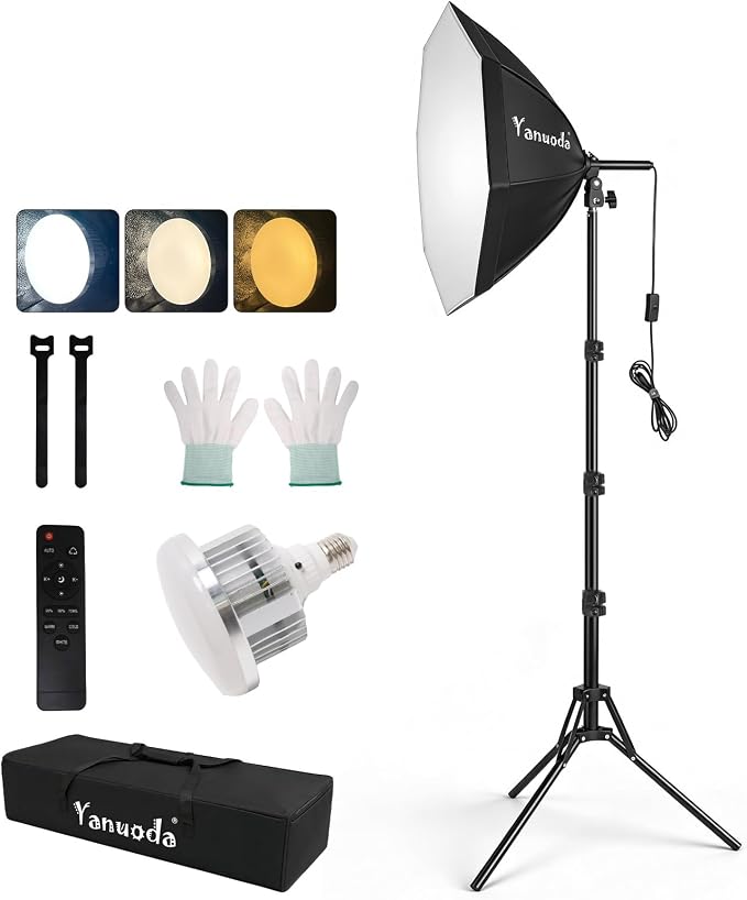 Softbox Lighting Kit 20"x20" by Yanuoda