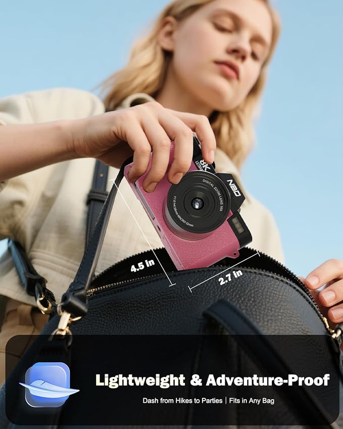 NBD 8K Digital Cameras for Photography, 64MP Camara Fotograficas, Travel - Image 7