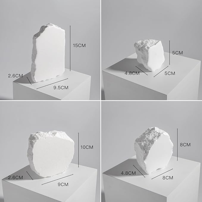 Product Photography Props: 4PCS Irregular Aromatherapy Gypsum Photo - Image 6