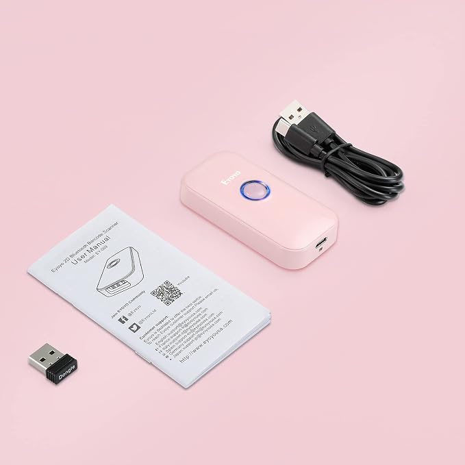 Eyoyo Mini 1D Bluetooth Barcode Scanner, 3-in-1 Bluetooth & USB Wired & 2.4G - Image 9