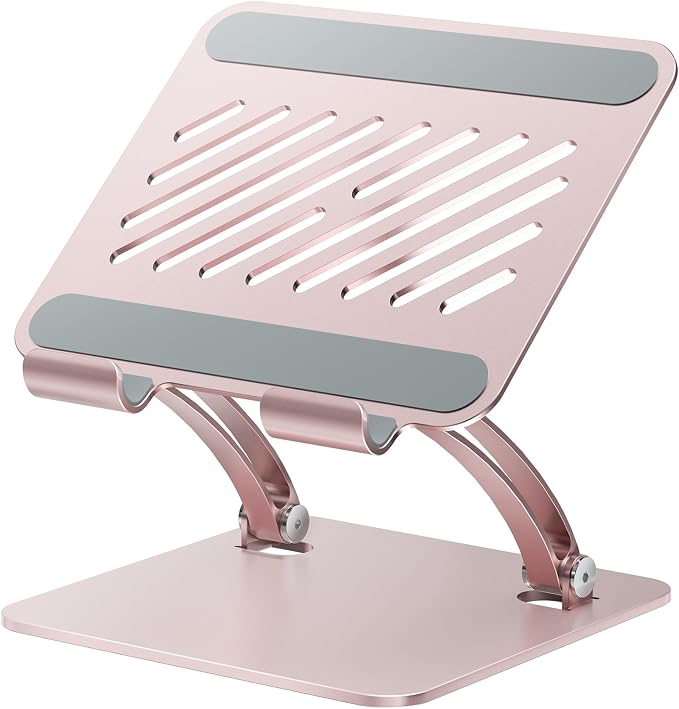 tounee Tablet Holder Stand, Dual Rod Adjustable Aluminum Desktop Stand by tounee