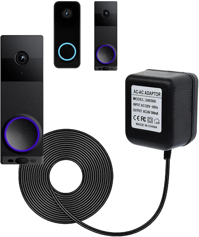 24V 500mA Video Doorbell Power Adapter Compatible by VVHOOY