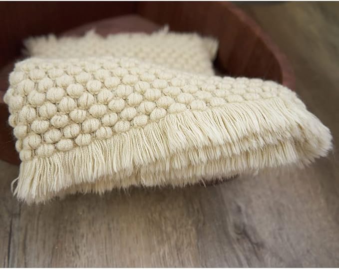 Zeroest Baby Photography Props Basket Braid Wool Wrap Newborn Photo Shoot - Image 7