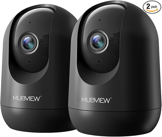 MUBVIEW Cameras for Home Security, Indoor Security Camera, 2.4/5GHz WiFi Wired by MUBVIEW