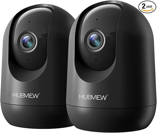 MUBVIEW Cameras for Home Security, Indoor Security Camera, 2.4/5GHz WiFi Wired by MUBVIEW