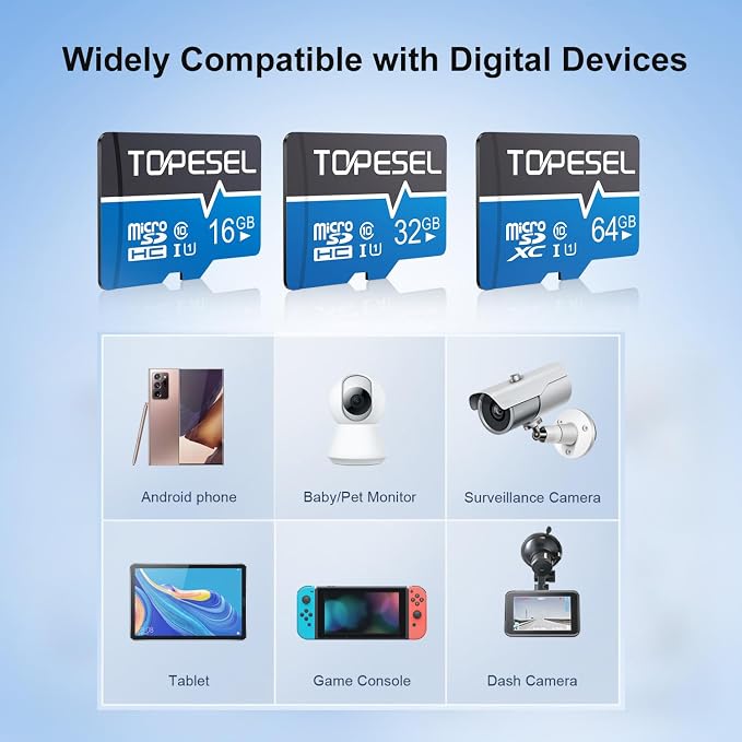 TOPESEL 32GB Micro SD Card 2 Pack Memory Cards MicroSDHC UHS-I TF Card Class 10 - Image 7