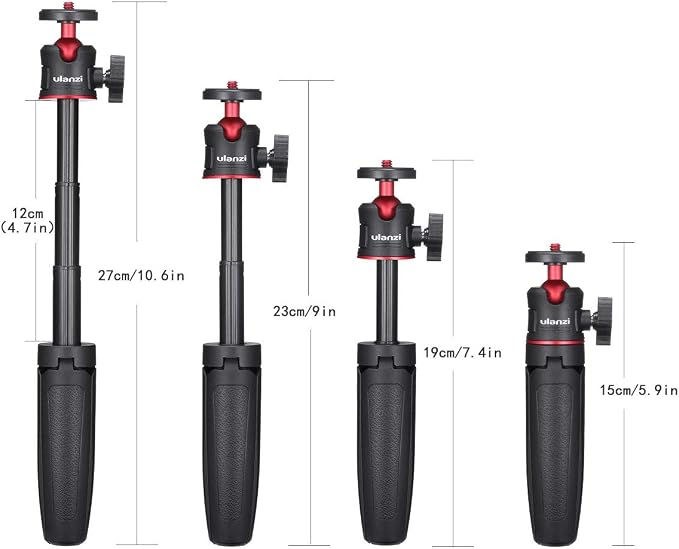 ULANZI MT-08 Extension Pole Tripod, Mini Selfie Stick Stand Handle Grip - Image 5