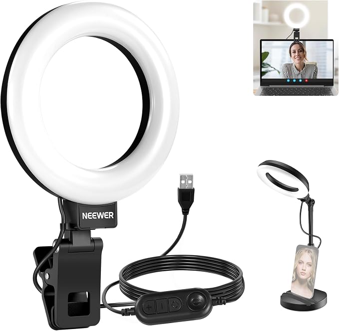 NEEWER Basics 5" LED Desktop Ring Light by Neewer