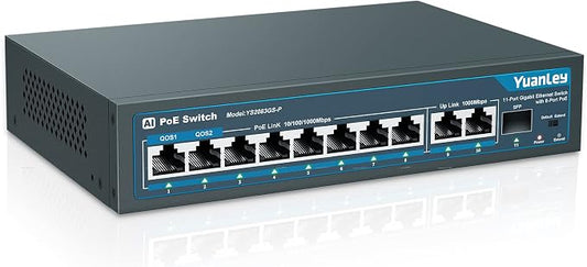 YuanLey 8 Port Gigabit PoE Switch by YuanLey