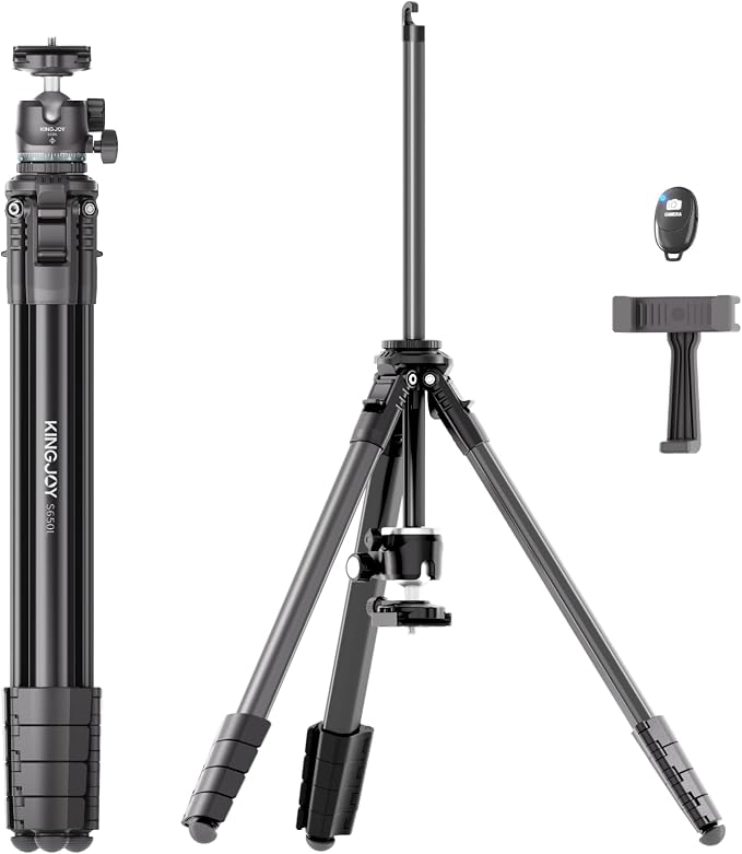 KINGJOY 72'' Aluminum Travel Tripod by KINGJOY