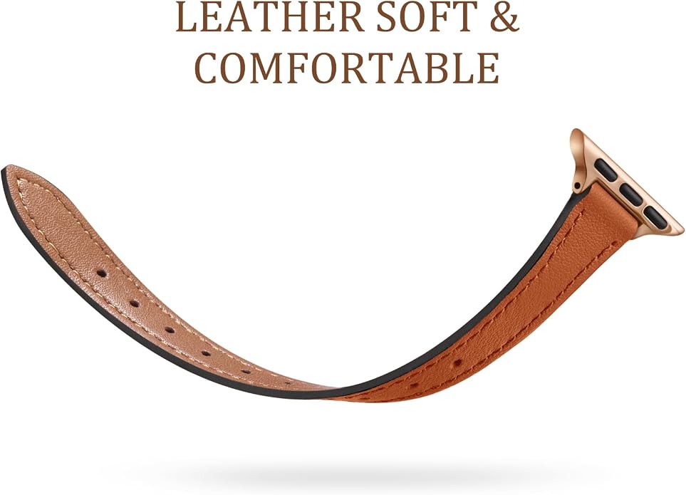 Charlam Slim Leather Band Compatible - Image 3