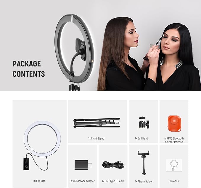 NEEWER 12" 24W Power LED Ring Light - Image 9