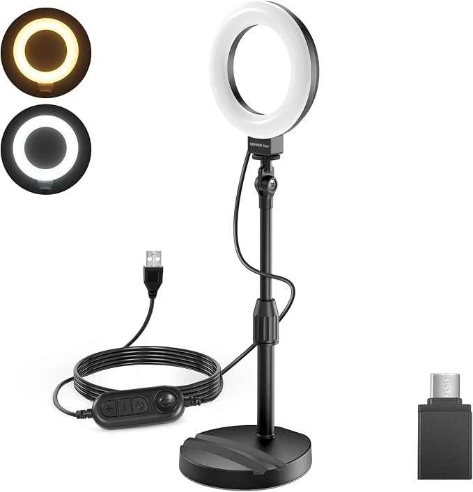 NEEWER Basics 5"/13cm Desk Ring Light by Neewer