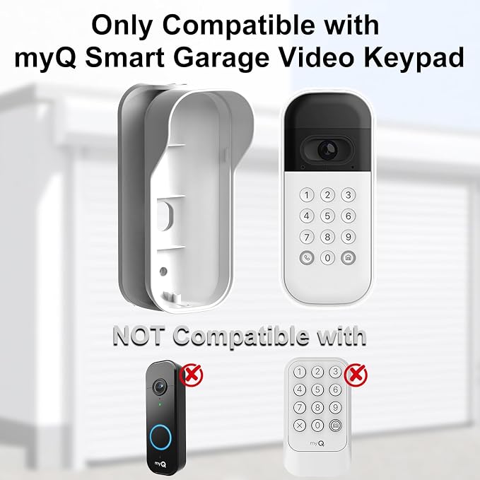 Swivel Mount for myQ Smart Garage Video Keypad, Weatherproof Angle Mounting - Image 2
