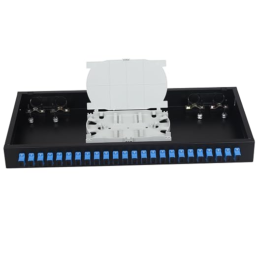 Xunsomten-24 Singlemode 24 Port SC-UPC Rack Mount Enclosure Box & Splice Trays - Image 3