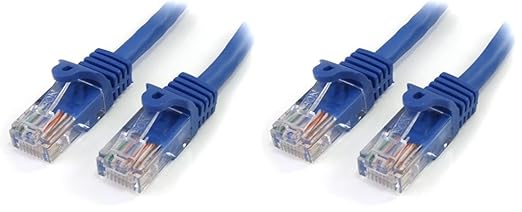 StarTech.com 2 ft Blue Snagless Cat5e Ethernet Patch Cable by StarTech