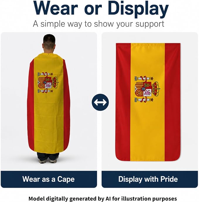 Flag Cape, Wearable Flag Costume, Be Suitable - Image 4