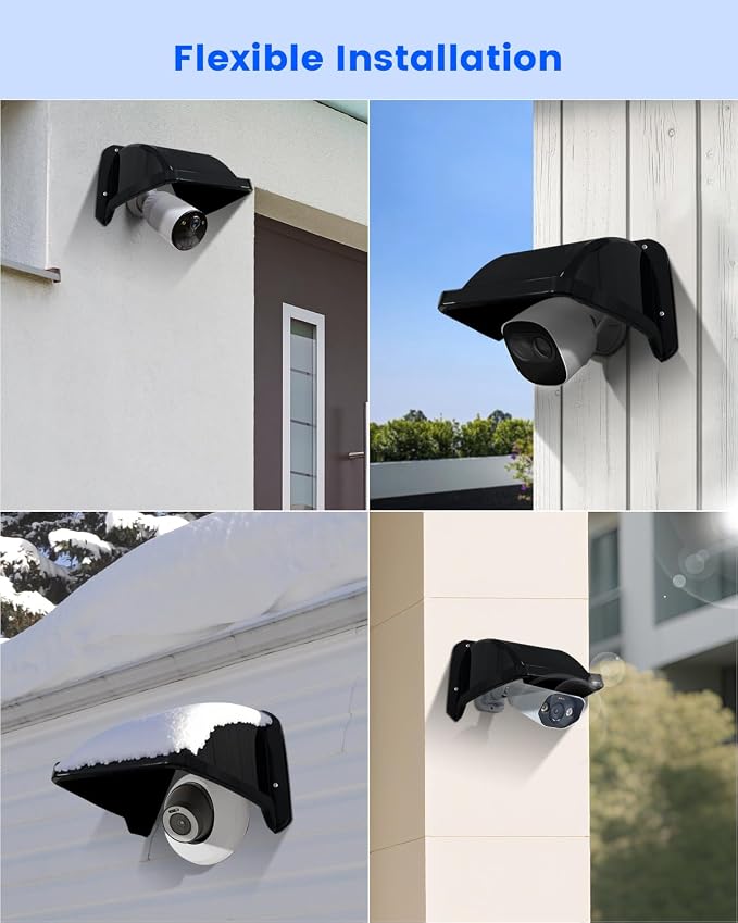 Plastic Universal Security Camera Sun Rain Cover Shield, Weatherproof - Image 8