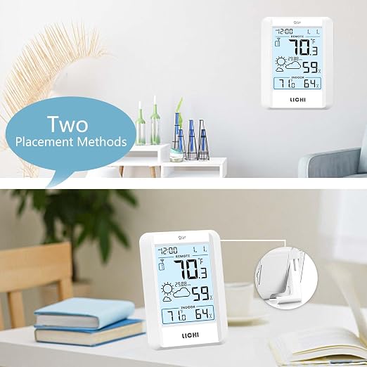 Indoor Outdoor Thermometer Wireless Weather Station Inside Outside Thermometers - Image 6