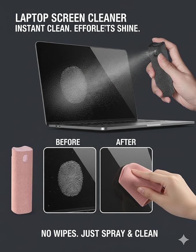Car Screen Cleaner Spray and Wipe Touch Screen Cleaner - Image 5