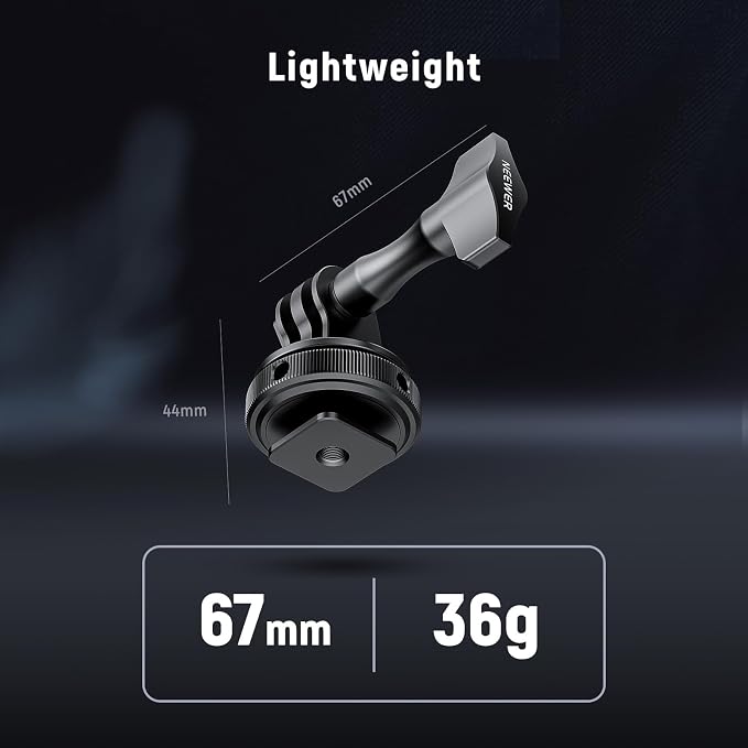 NEEWER Action Camera Cold Shoe Mount Adapter Compatible - Image 6