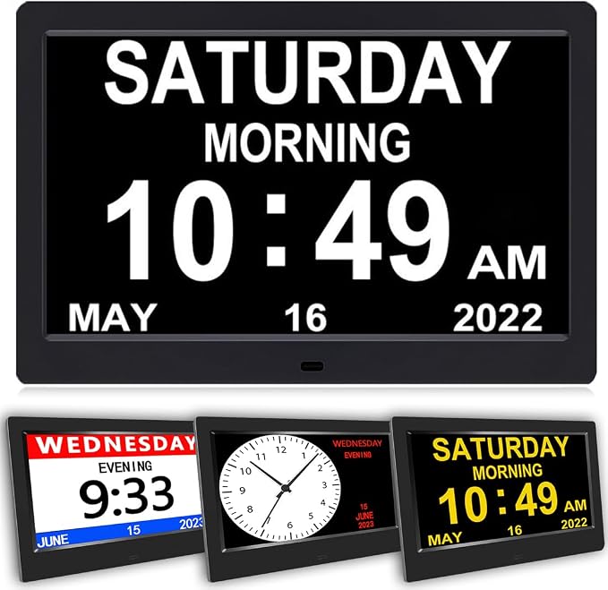 AINFTIME DST Clock with Day and Date by AINFTIME