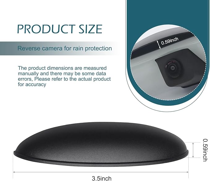 1 PC Car Rear View Camera Cover, Anti-rain Rear View Backup Camera Cover - Image 2