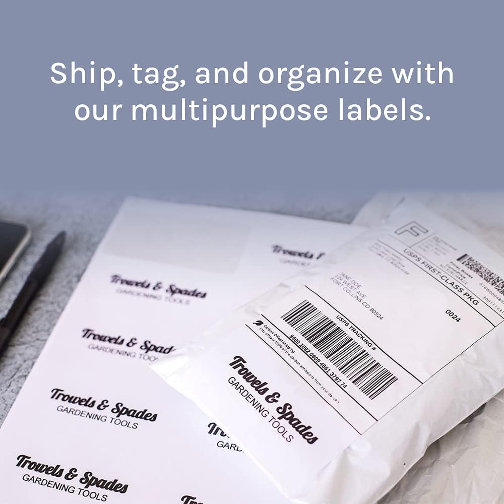 Premium Label Supply White Sticker Address Labels – 2" x 4" – Laser/Inkjet Compatible – (10 per Sheet), 1000 Sheets – 10,000 Total Adhesive Labels