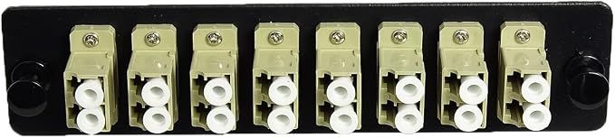RiteAV LGX Footprint Fiber Optic Cable LC Adapter Patch Panel 8 Ports Loaded - Image 2