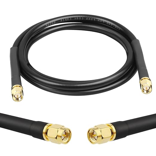 MOOKEERF KMR240 SMA Male to SMA Male Coaxial Cable 50 ohm Coax Ultra Low Loss by MOOKEERF