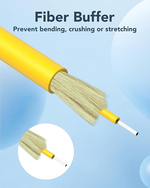 20M LC to LC Single Mode Patch Cable, OS2 Fiber Optic Cable SMF Fiber Optical - Image 4