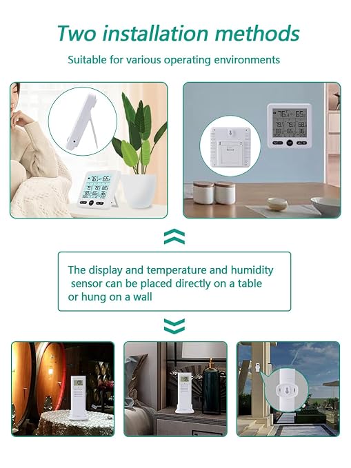 Timloon Indoor Outdoor Digital Thermometer Hygrometer - Image 7