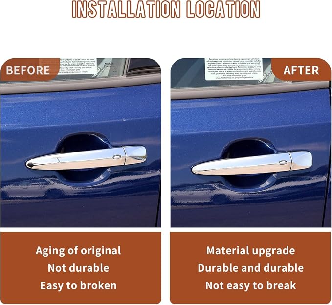 Exterior Door Handle for Nissan Maxima Sentra Murano Leaf Chrome Door Handle - Image 5