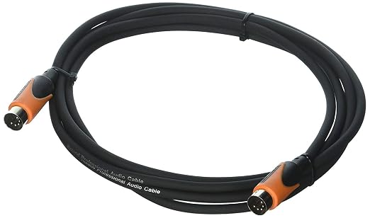 Roland 10ft MIDI Cable-Black Series, DIN connectors, 10 feet - Image 2