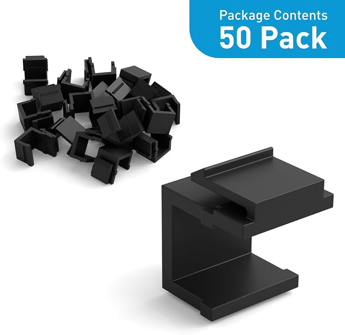 50-Pack Blank Keystone Jack Inserts - Image 6