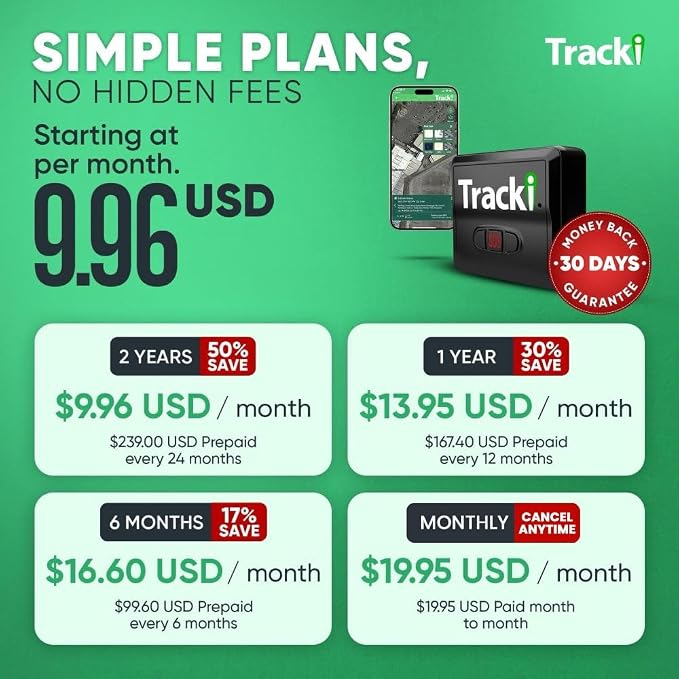 Tracki Mini GPS Tracker, 6-Month Subscription Included – Universal Compact 4G - Image 5