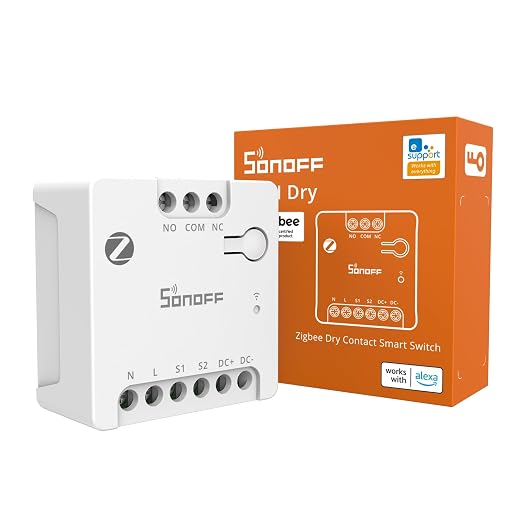 SONOFF MINI-ZBD Zigbee 3.0 Dry Contact Relay, AC/DC Input, Works by SONOFF