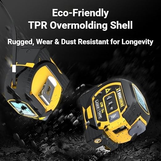 5m/16ft Digital Laser Tape Measure, WTWD 100m/328ft Laser Distance Measure - Image 8