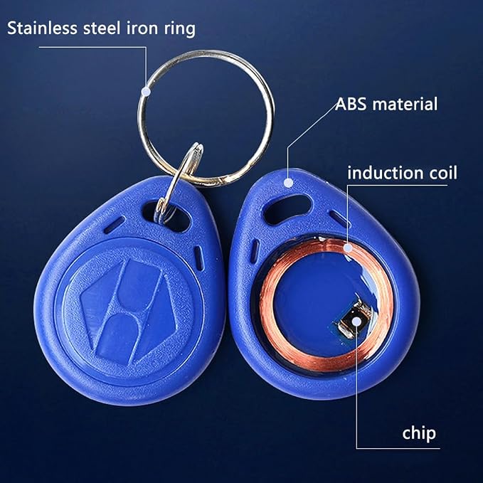 RFID 125KHz Blue Keychain ID Access Card Proximity Card Tag - Image 2
