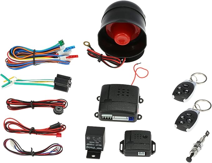 Universal 12V Auto Car Alarm， Car Vehicle Security System Burglar Alarm by MulcortTools